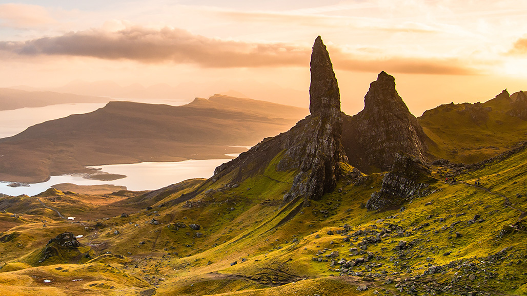 Walking the Old Man of Storr, Isle of Skye